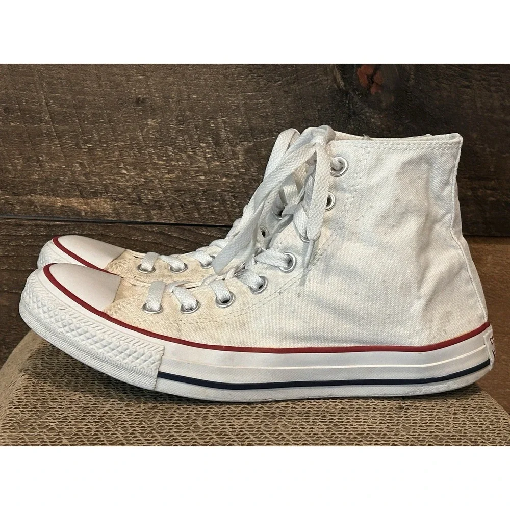 Converse Chuck Taylor All Star Hi Top Shoes Optical White Size M 6.5 W 8.5 M7650